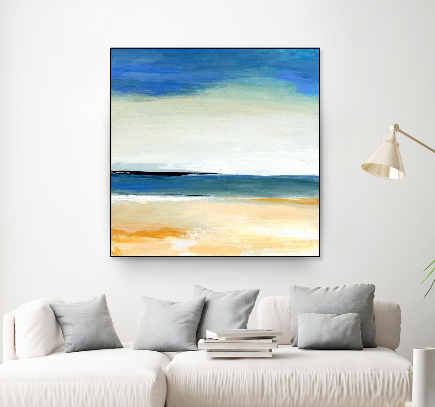 Seascape 2 by Niki Arden on GIANT ART - beige abstract