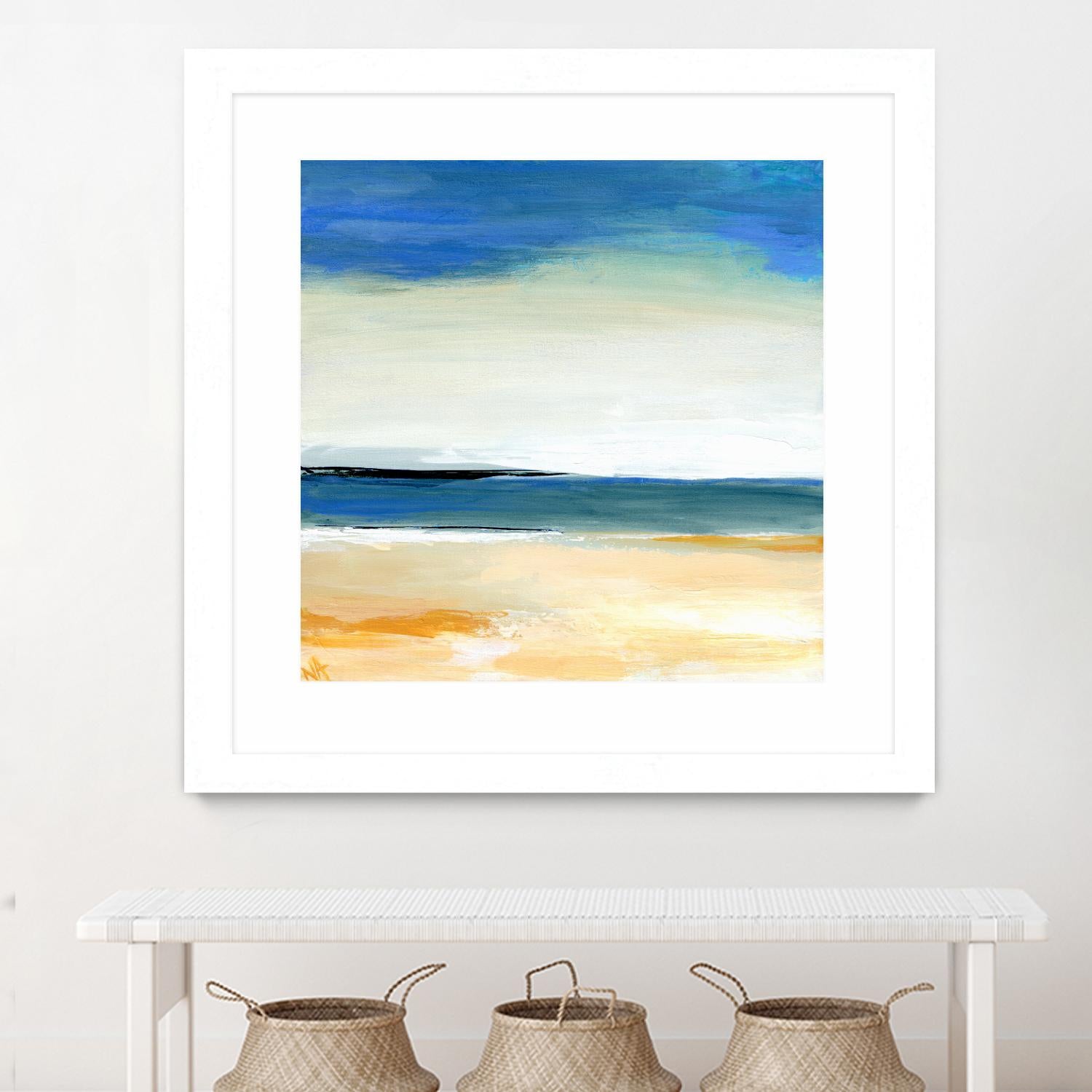 Seascape 2 by Niki Arden on GIANT ART - beige abstract