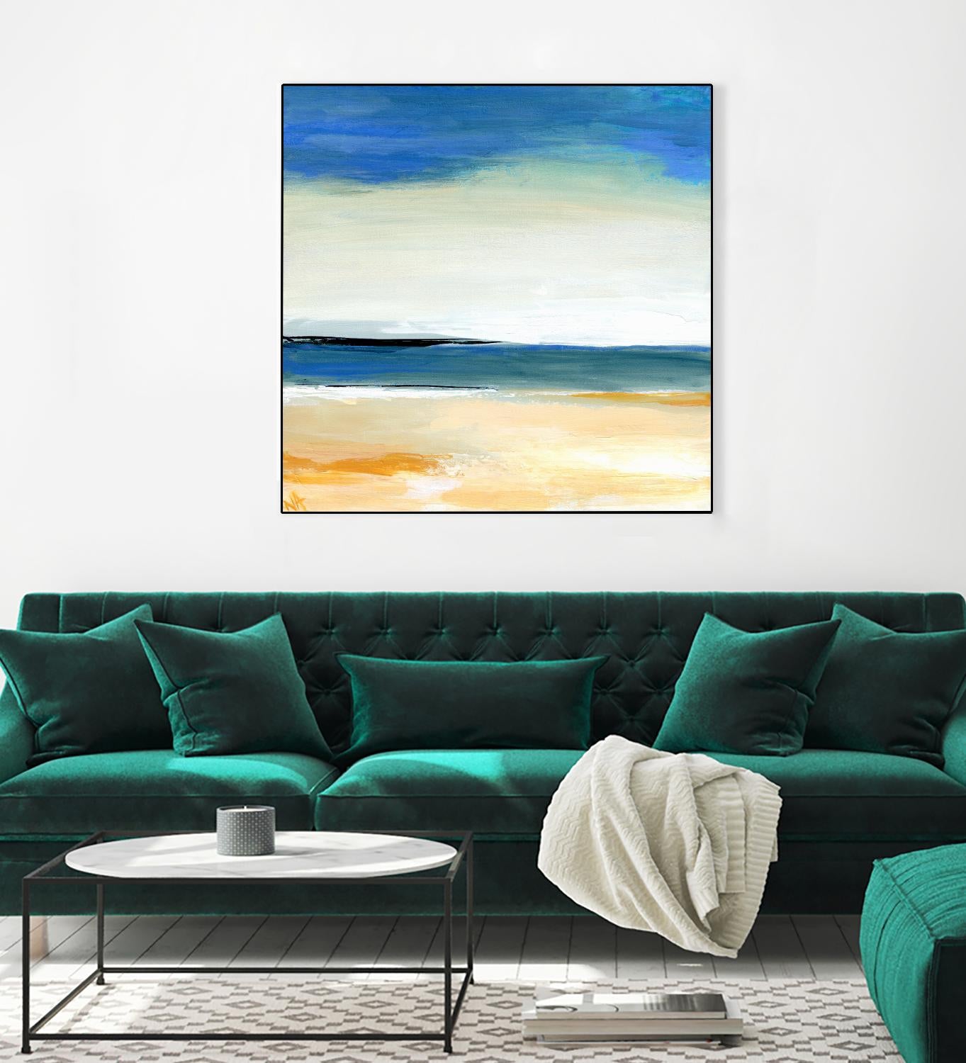 Seascape 2 by Niki Arden on GIANT ART - beige abstract