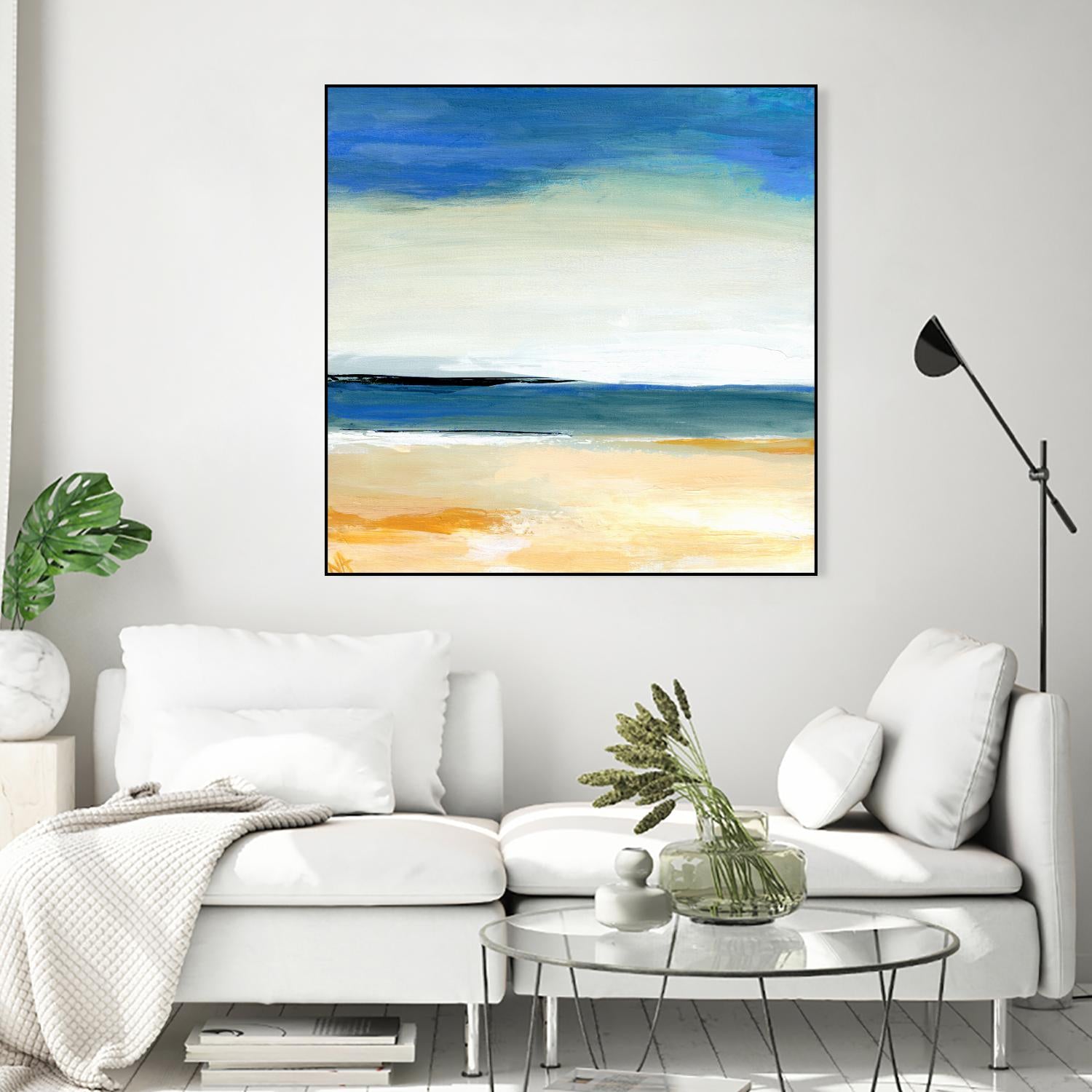 Seascape 2 by Niki Arden on GIANT ART - beige abstract