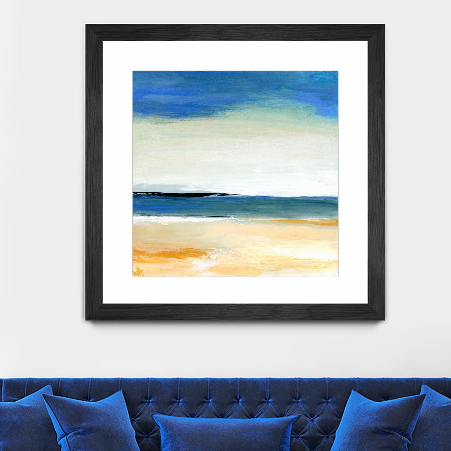 Seascape 2 by Niki Arden on GIANT ART - beige abstract