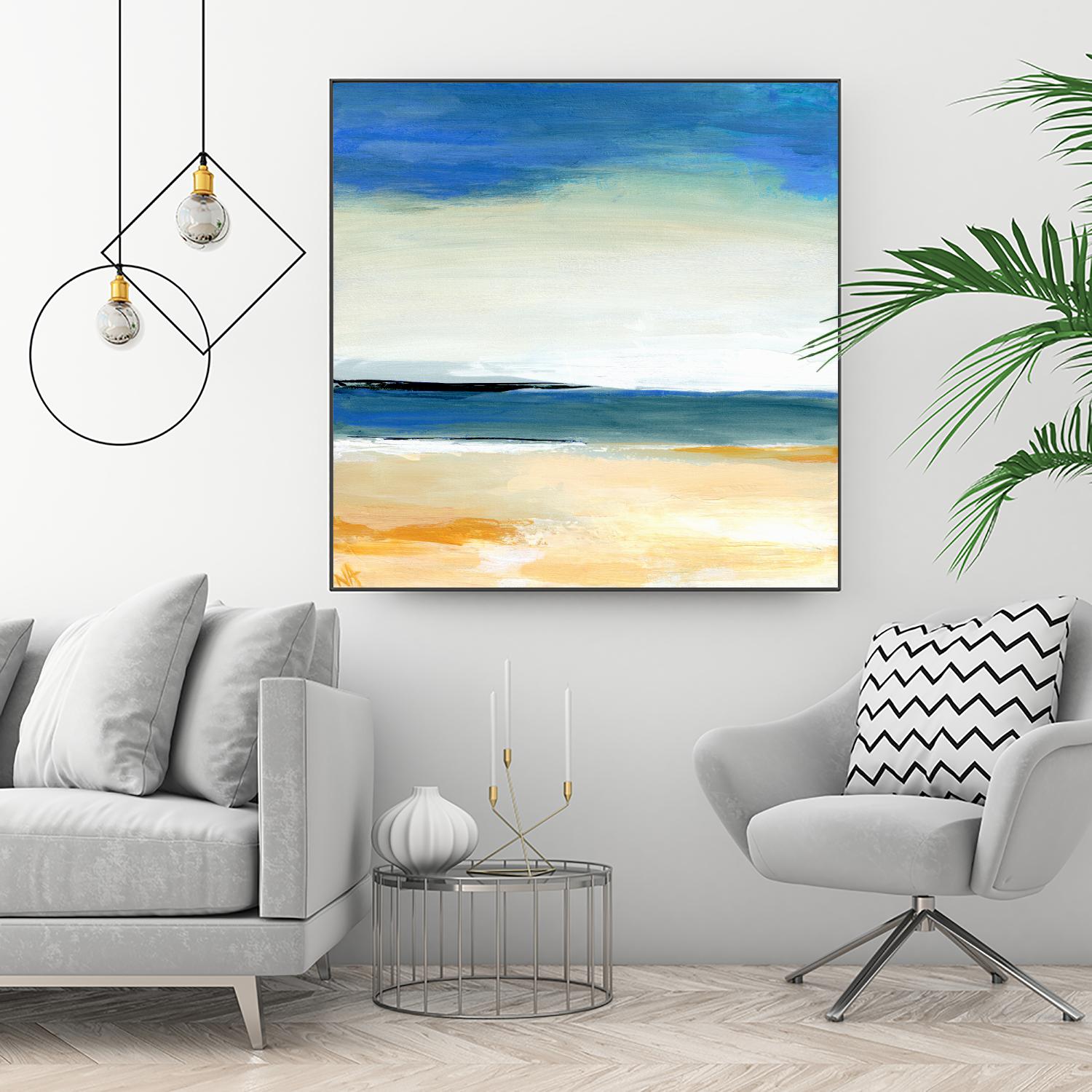 Seascape 2 by Niki Arden on GIANT ART - beige abstract