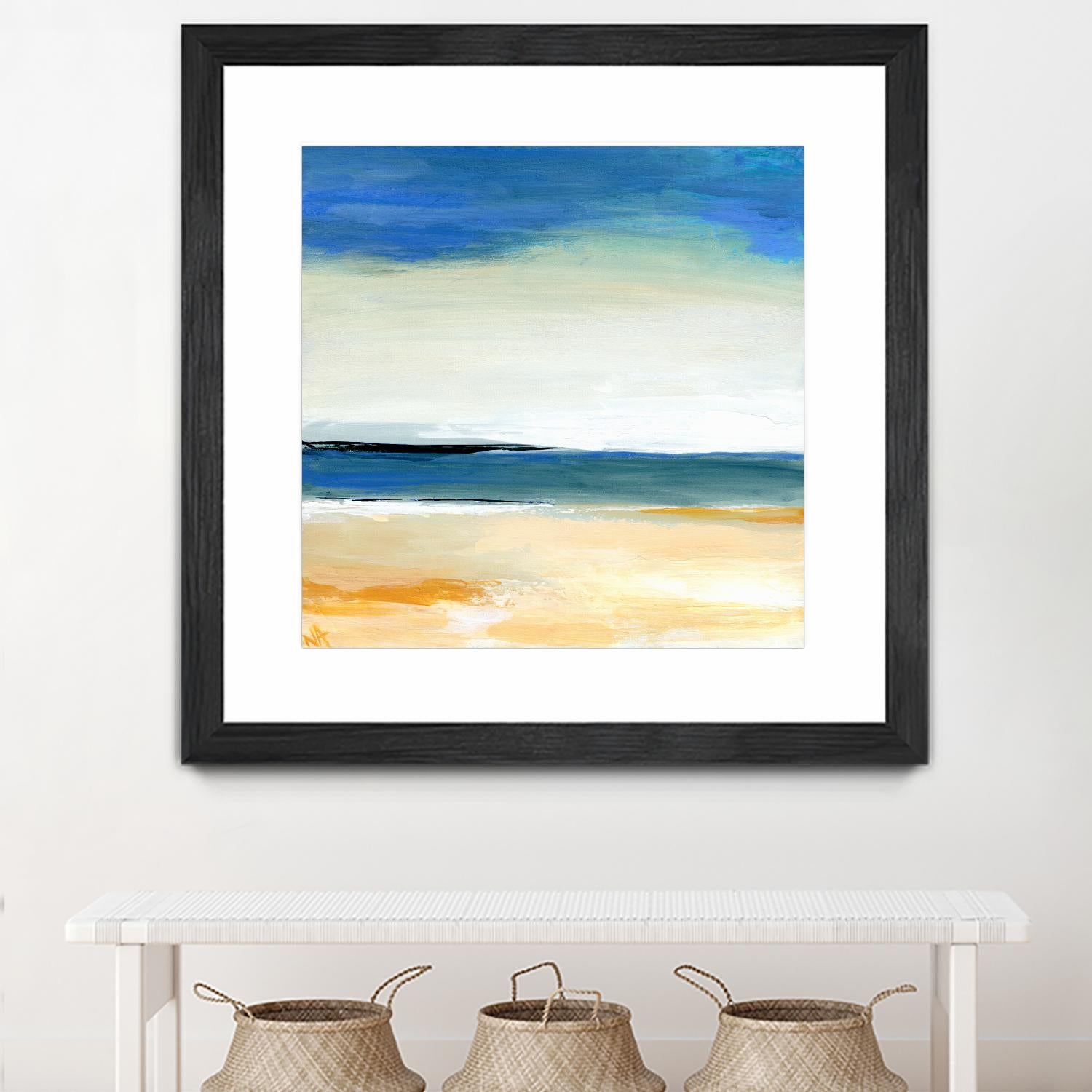 Seascape 2 by Niki Arden on GIANT ART - beige abstract