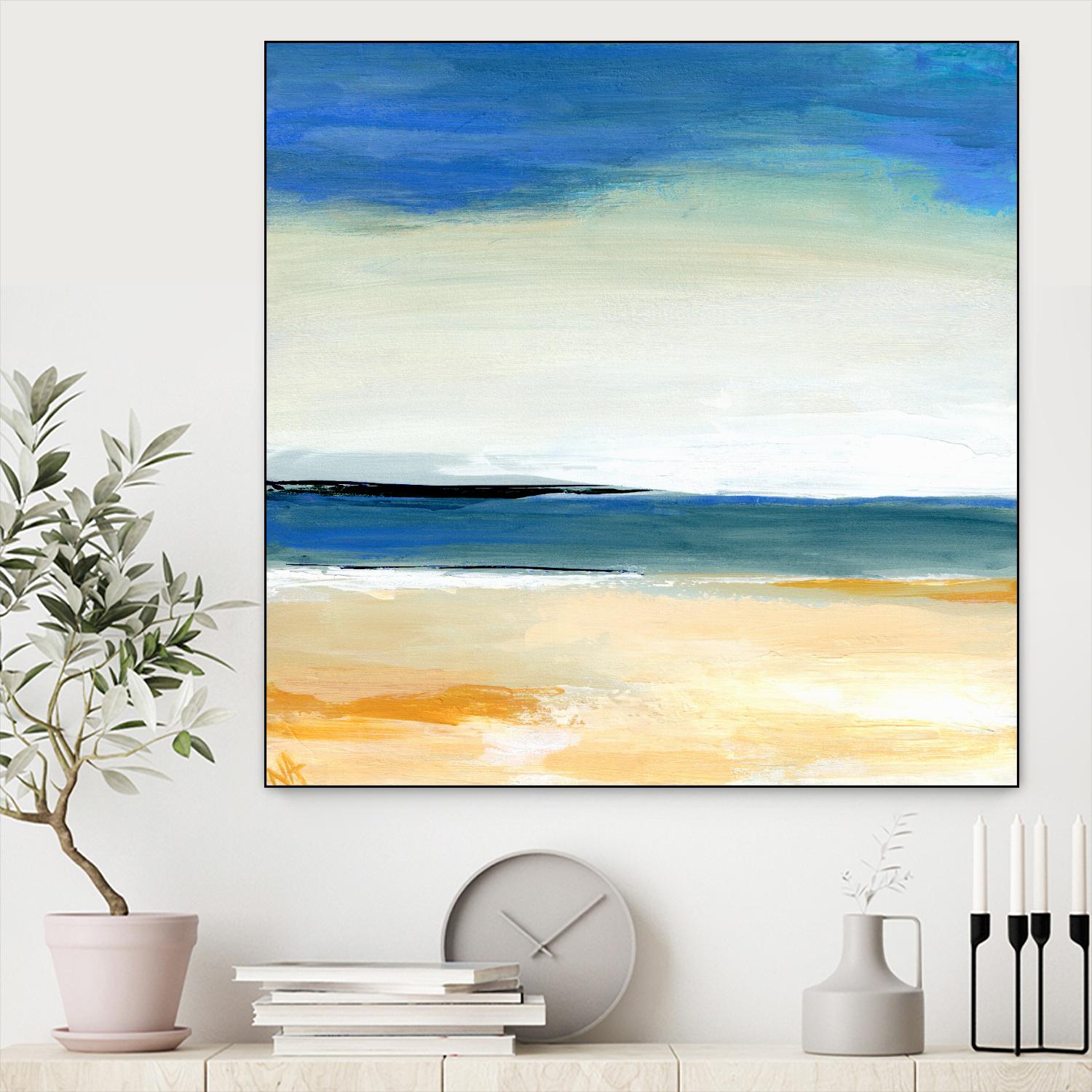 Seascape 2 by Niki Arden on GIANT ART - beige abstract