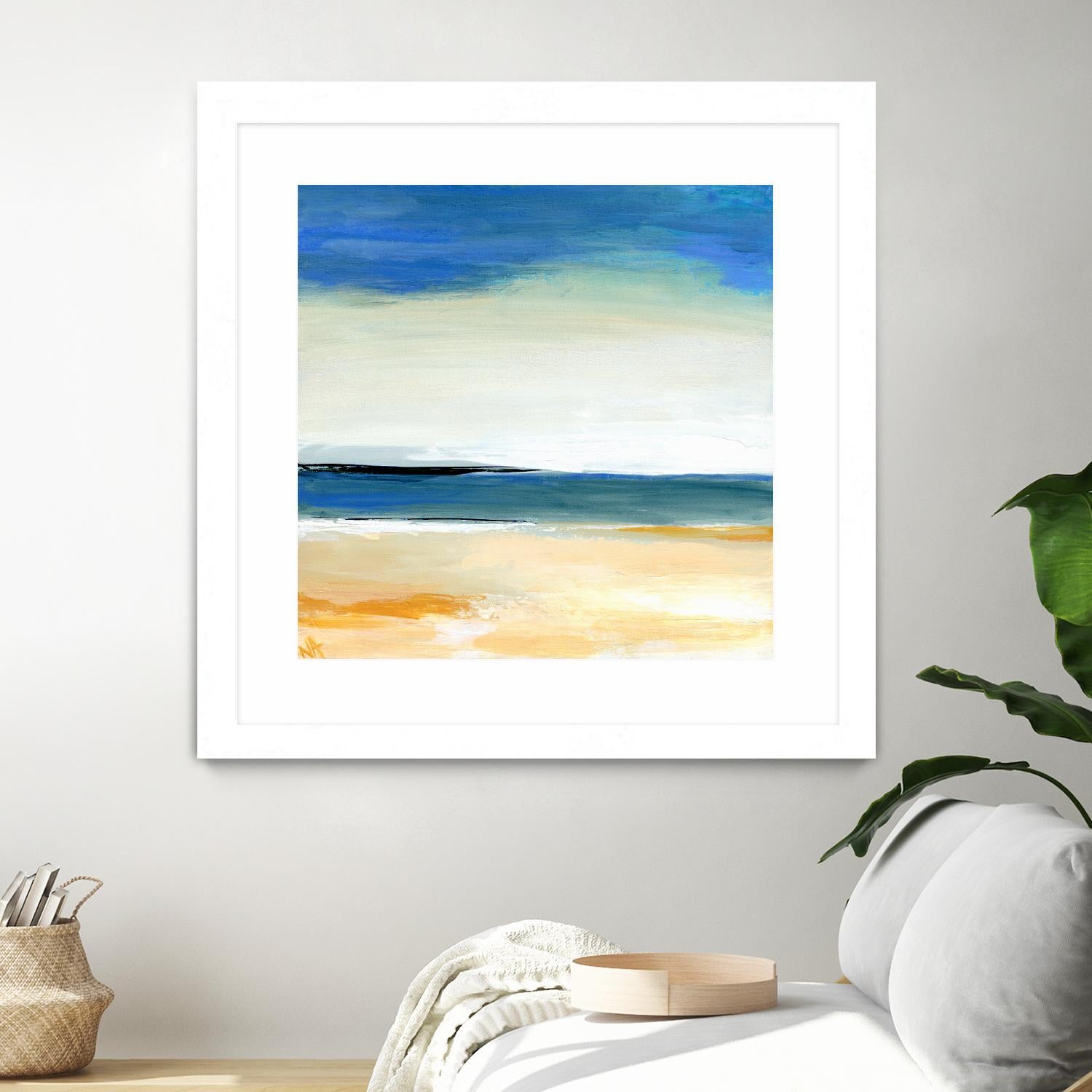 Seascape 2 by Niki Arden on GIANT ART - beige abstract