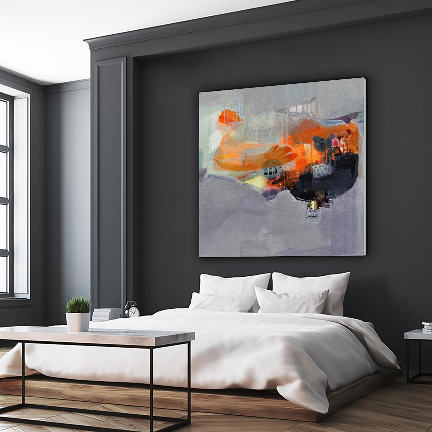 Carried Away by Lina Alattar on GIANT ART - multicolor abstracts; contemporary