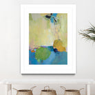 The Promise of Something by Lina Alattar on GIANT ART - blue,yellow abstracts, contemporary