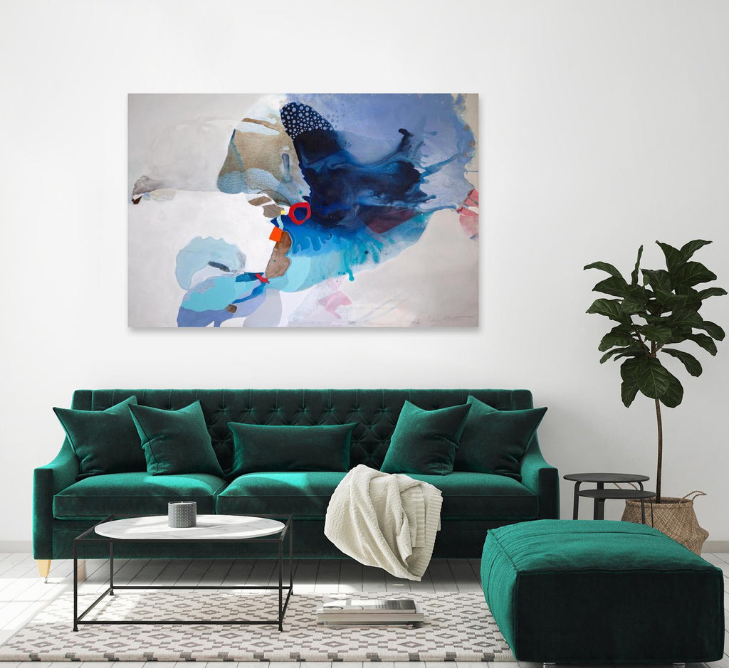 Marées océaniques de Lina Alattar sur GIANT ART - abstractions multicolores, contemporain