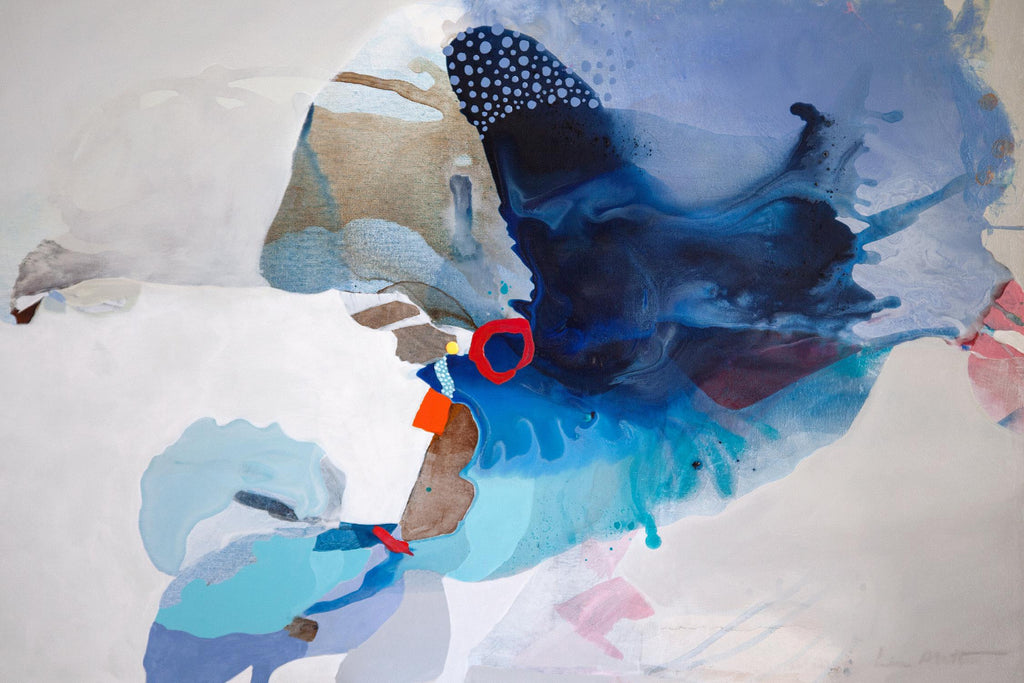 Ocean Tides by Lina Alattar on GIANT ART - multicolor abstracts, contemporary