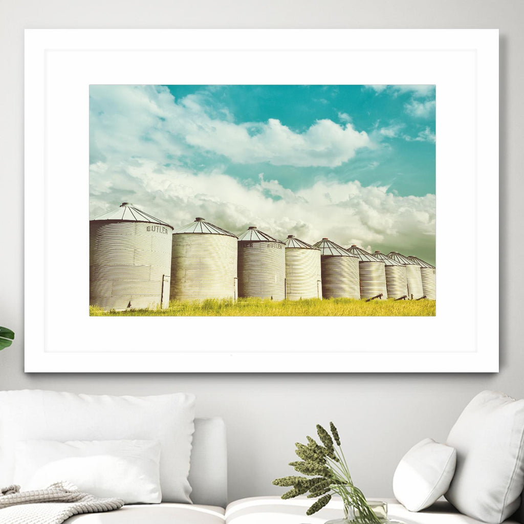 All in a Row by Annie Bailey Art on GIANT ART - white,blue landscapes, photography, farms