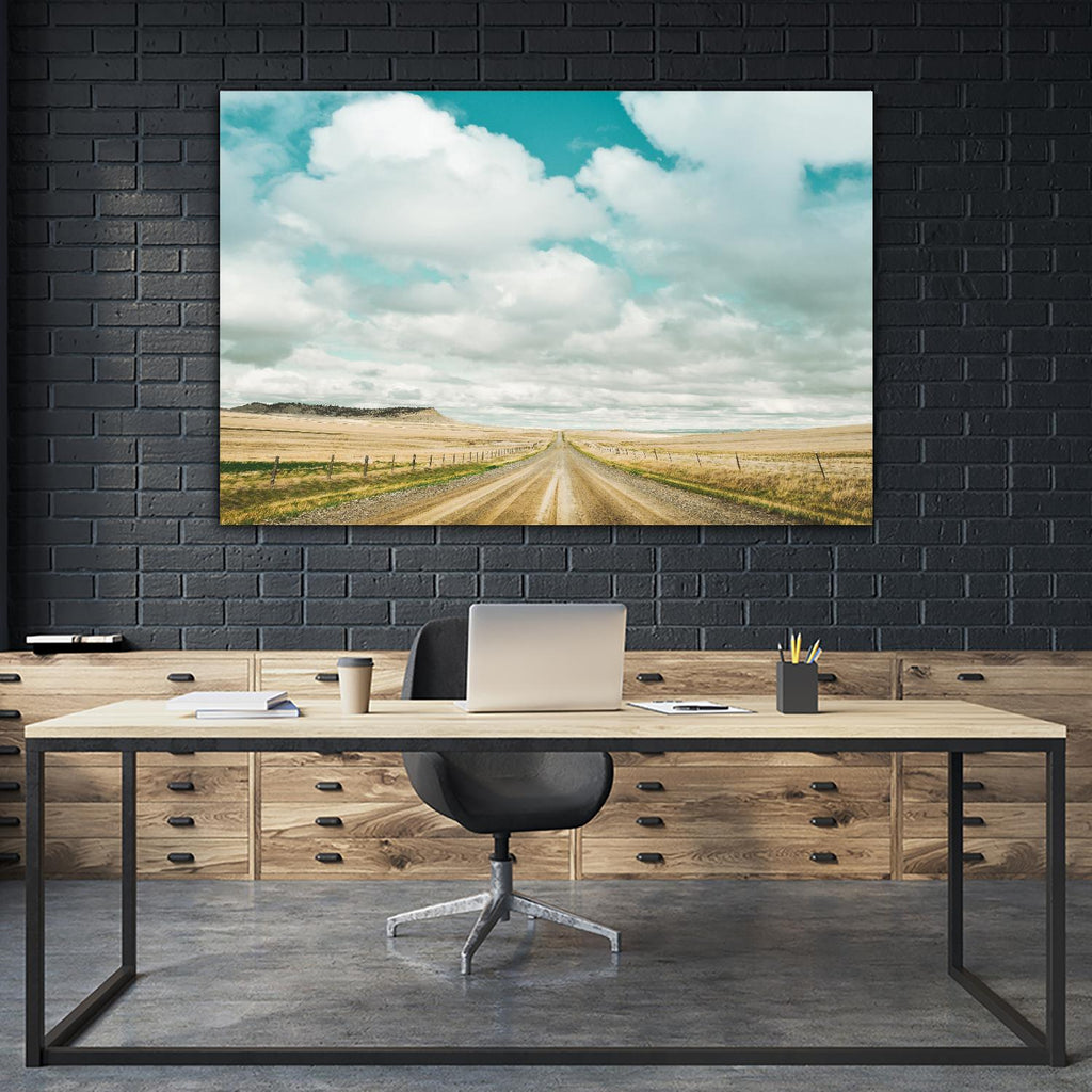 Dirt Road Travels by Annie Bailey Art on GIANT ART - white,blue landscapes, photography