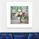Spring Florals 1 by Marisa Anon on GIANT ART - pink,green floral,still life