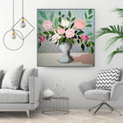 Spring Florals 1 by Marisa Anon on GIANT ART - pink,green floral,still life