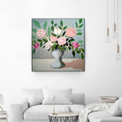 Spring Florals 1 by Marisa Anon on GIANT ART - pink,green floral,still life