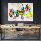 Lost in Oklahoma by Cynthia Anne Brown on GIANT ART - pink,yellow abstracts, contemporary