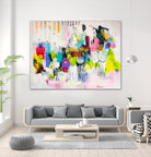 Lost in Oklahoma by Cynthia Anne Brown on GIANT ART - pink,yellow abstracts, contemporary