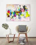 Lost in Oklahoma by Cynthia Anne Brown on GIANT ART - pink,yellow abstracts, contemporary