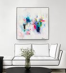 Possibilities of the Heart by Cynthia Anne Brown on GIANT ART - pink,blue abstracts, contemporary