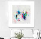Possibilities of the Heart by Cynthia Anne Brown on GIANT ART - pink,blue abstracts, contemporary