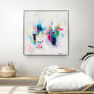 Possibilities of the Heart by Cynthia Anne Brown on GIANT ART - pink,blue abstracts, contemporary