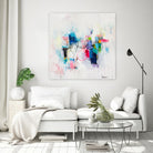 Possibilities of the Heart by Cynthia Anne Brown on GIANT ART - pink,blue abstracts, contemporary