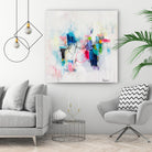 Possibilities of the Heart by Cynthia Anne Brown on GIANT ART - pink,blue abstracts, contemporary