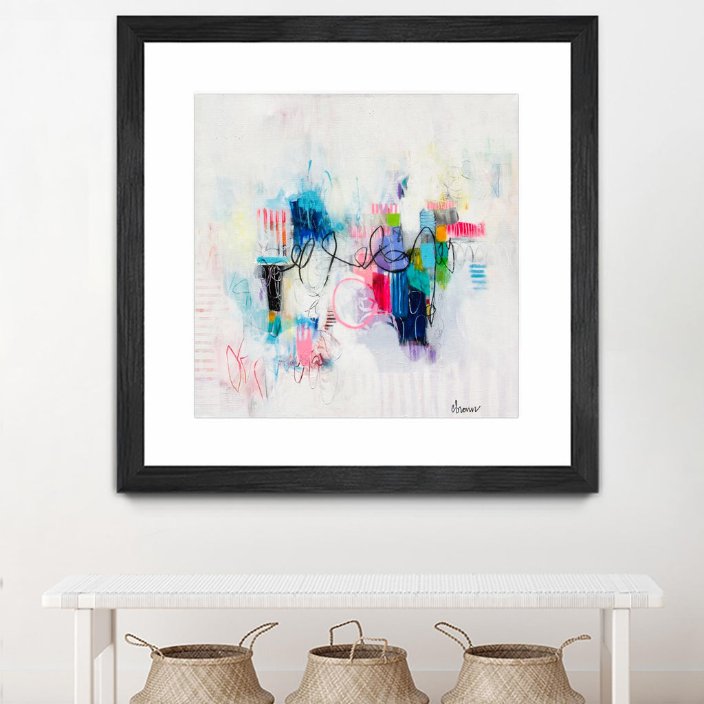 Possibilities of the Heart by Cynthia Anne Brown on GIANT ART - pink,blue abstracts, contemporary