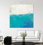 Aqua White by Don Bishop on GIANT ART - white abstract