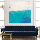 Aqua White by Don Bishop on GIANT ART - white abstract