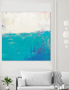 Aqua White by Don Bishop on GIANT ART - white abstract