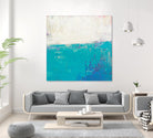 Aqua White by Don Bishop on GIANT ART - white abstract