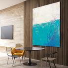 Aqua White by Don Bishop on GIANT ART - white abstract