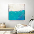Aqua White by Don Bishop on GIANT ART - white abstract