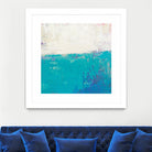 Aqua White by Don Bishop on GIANT ART - white abstract
