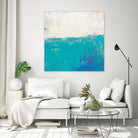 Aqua White by Don Bishop on GIANT ART - white abstract
