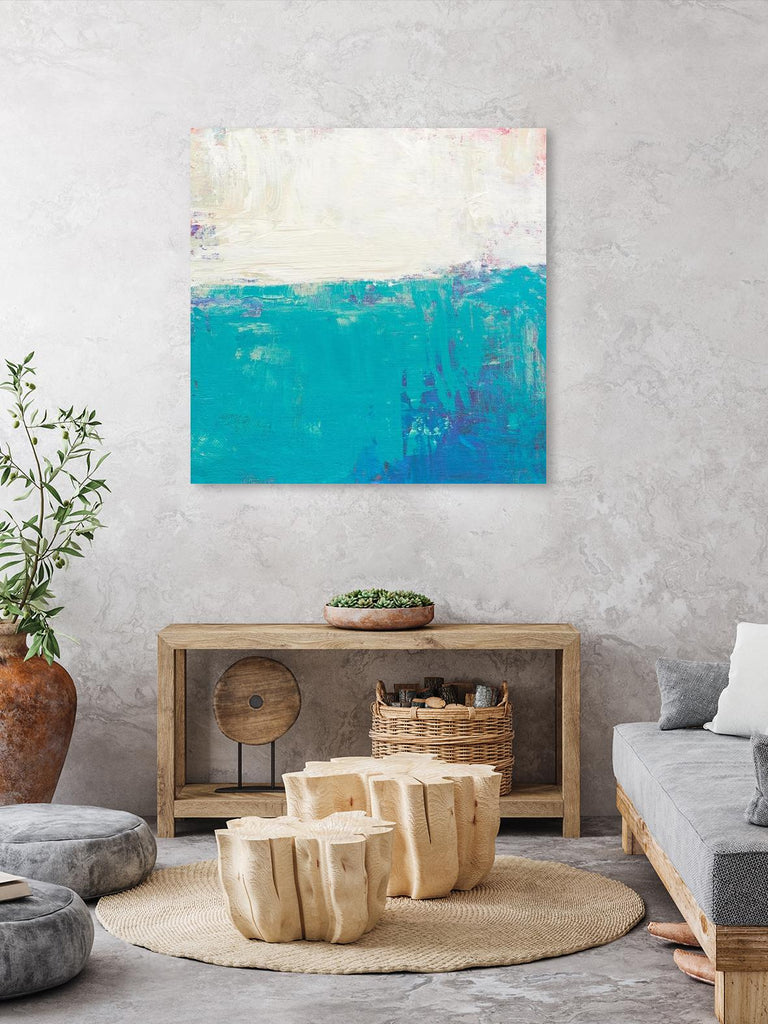 Aqua White by Don Bishop on GIANT ART - white abstract