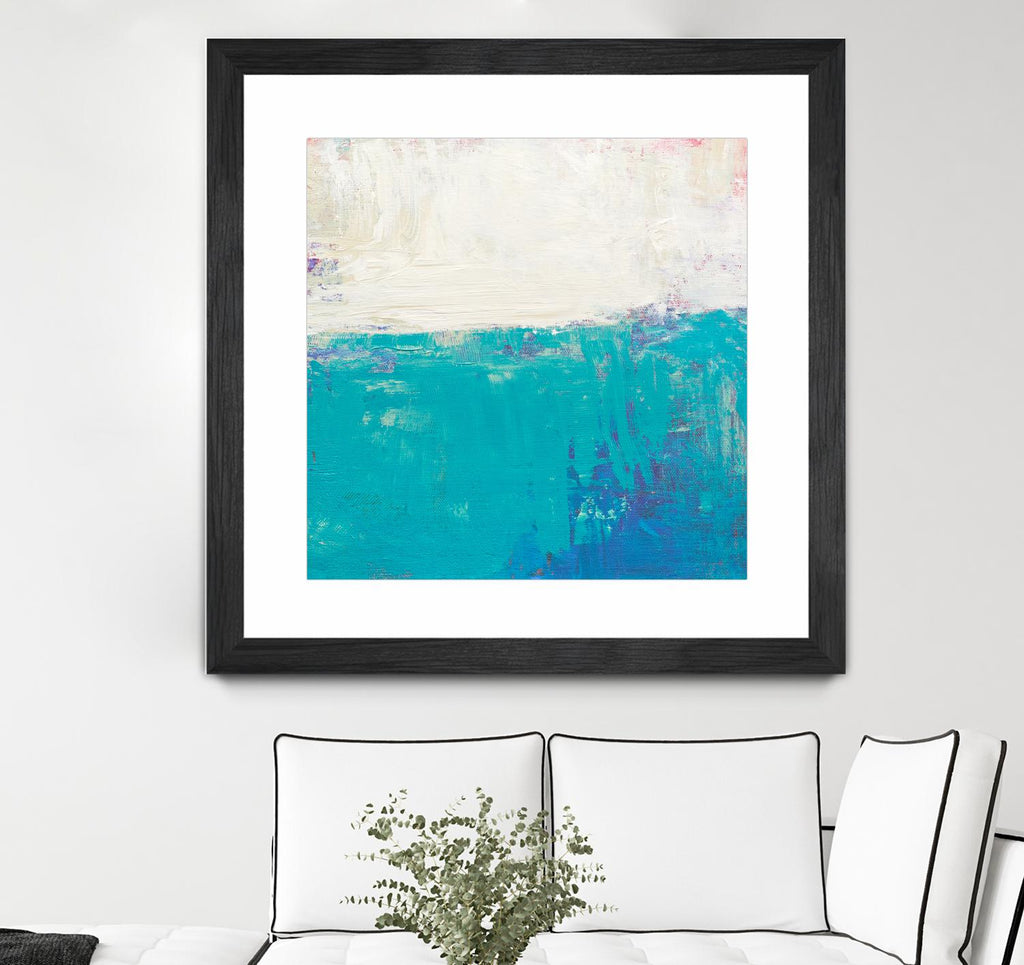 Aqua White by Don Bishop on GIANT ART - white abstract