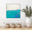 Aqua White by Don Bishop on GIANT ART - white abstract