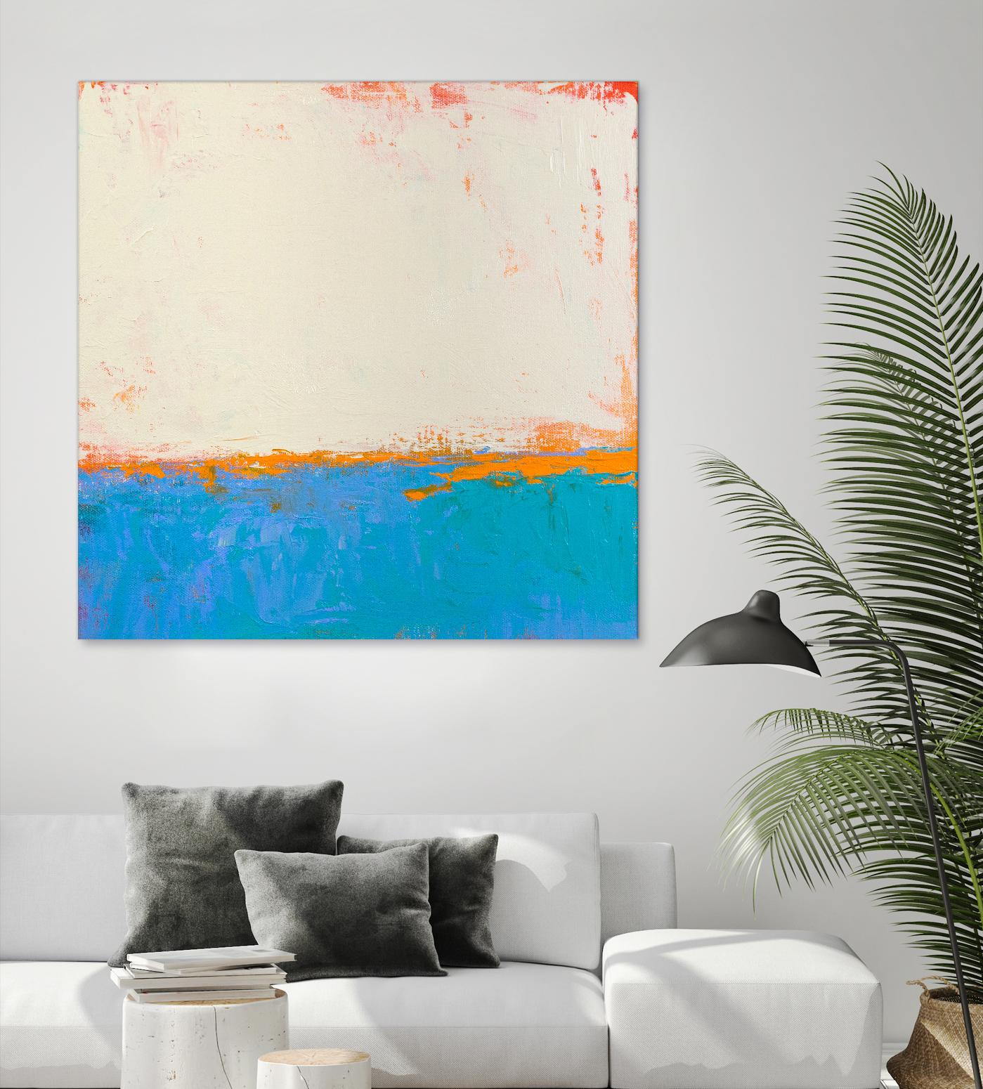 Calm seas by Don Bishop on GIANT ART - beige abstract