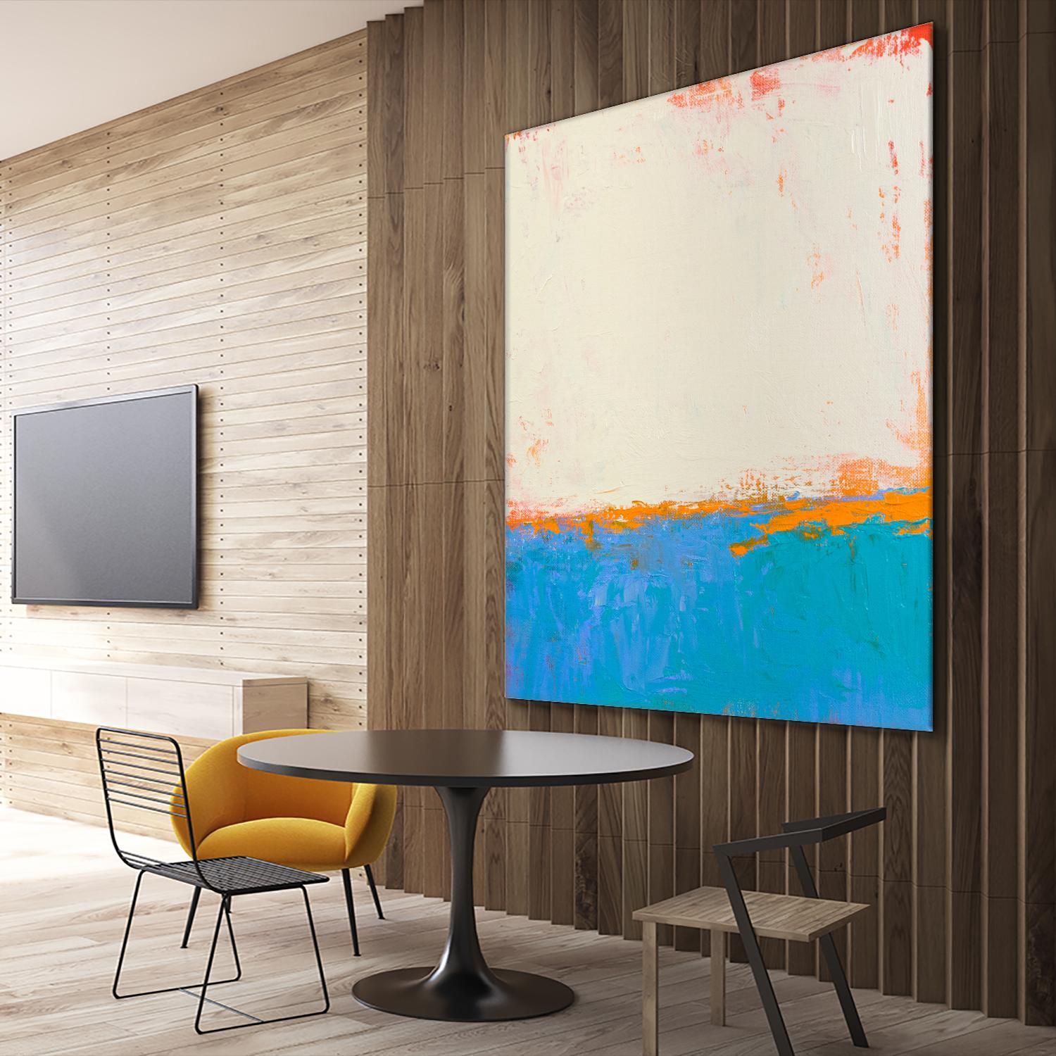 Calm seas by Don Bishop on GIANT ART - beige abstract