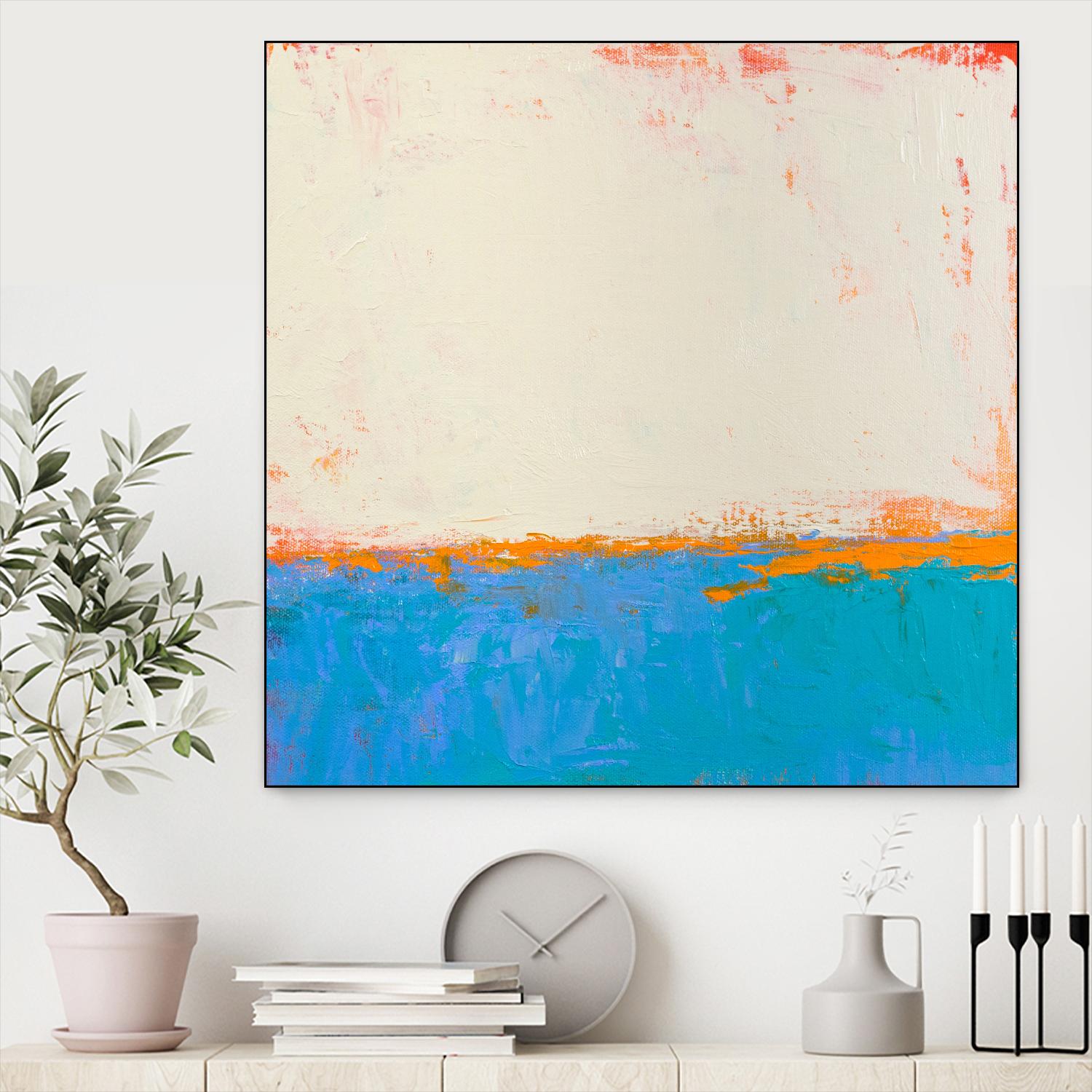 Calm seas by Don Bishop on GIANT ART - beige abstract