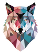 Geo Wolf by Michael Buxton on GIANT ART - multicolor urban/pop surrealism; contemporary; animals