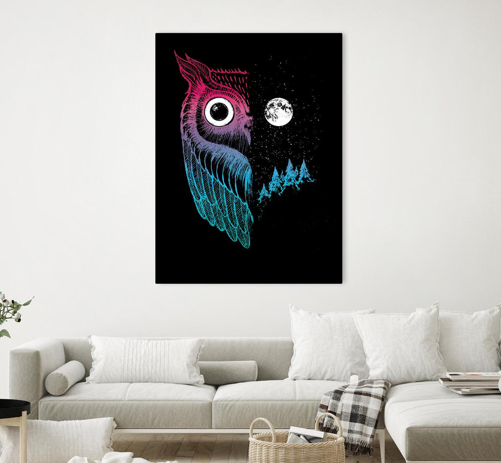 Night Owl by Michael Buxton on GIANT ART - multicolor urban/pop surrealism; contemporary; animals