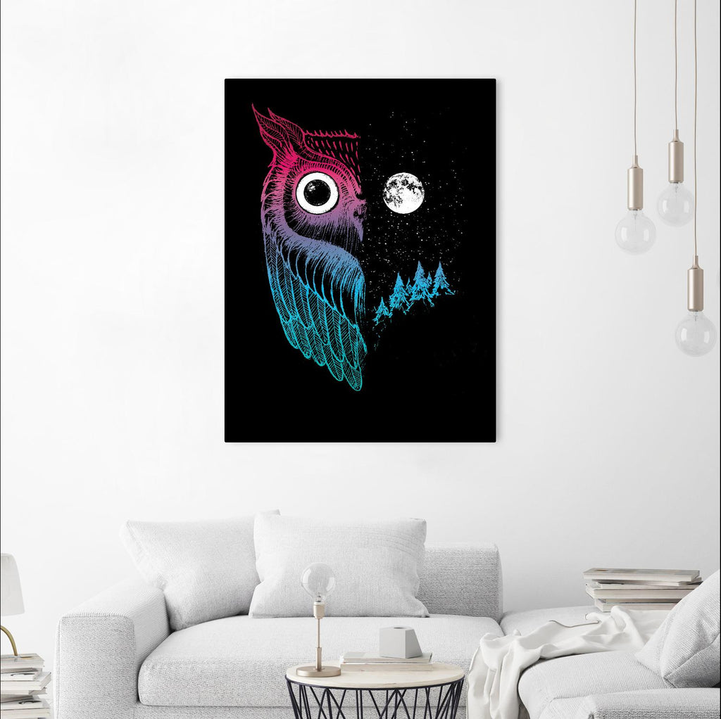 Night Owl by Michael Buxton on GIANT ART - multicolor urban/pop surrealism; contemporary; animals