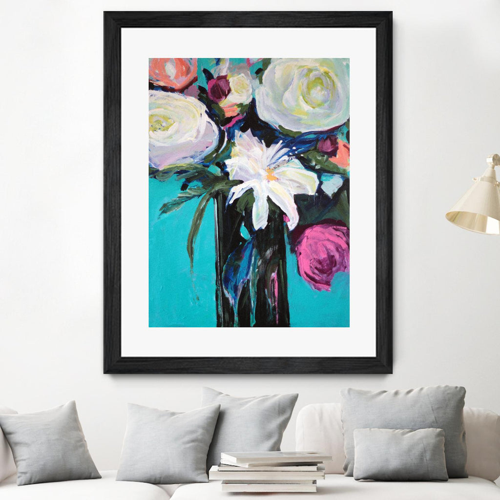 White Lily by Jacqueline Brewer on GIANT ART - multicolor floral/still life; contemporary