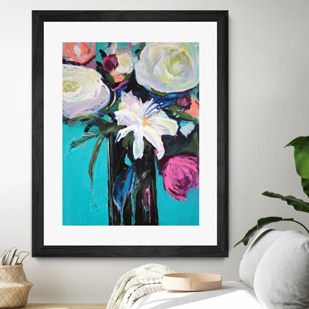 White Lily by Jacqueline Brewer on GIANT ART - multicolor floral/still life; contemporary