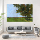 Autumn Oak and Empty Fields by Paul Bailey on GIANT ART - multicolor landscapes; contemporary