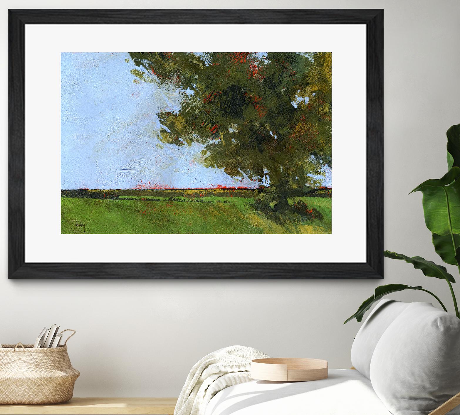 Autumn Oak and Empty Fields by Paul Bailey on GIANT ART - multicolor landscapes; contemporary