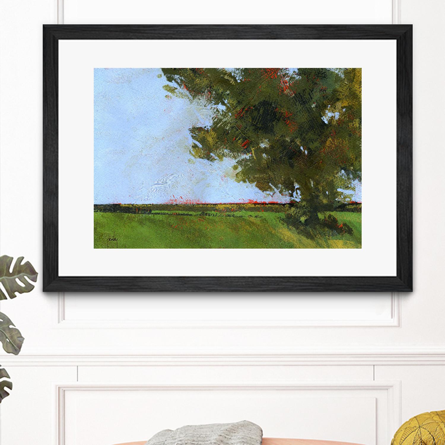 Autumn Oak and Empty Fields by Paul Bailey on GIANT ART - multicolor landscapes; contemporary