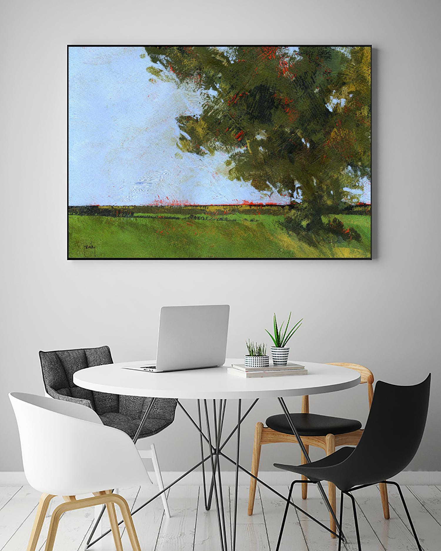 Autumn Oak and Empty Fields by Paul Bailey on GIANT ART - multicolor landscapes; contemporary